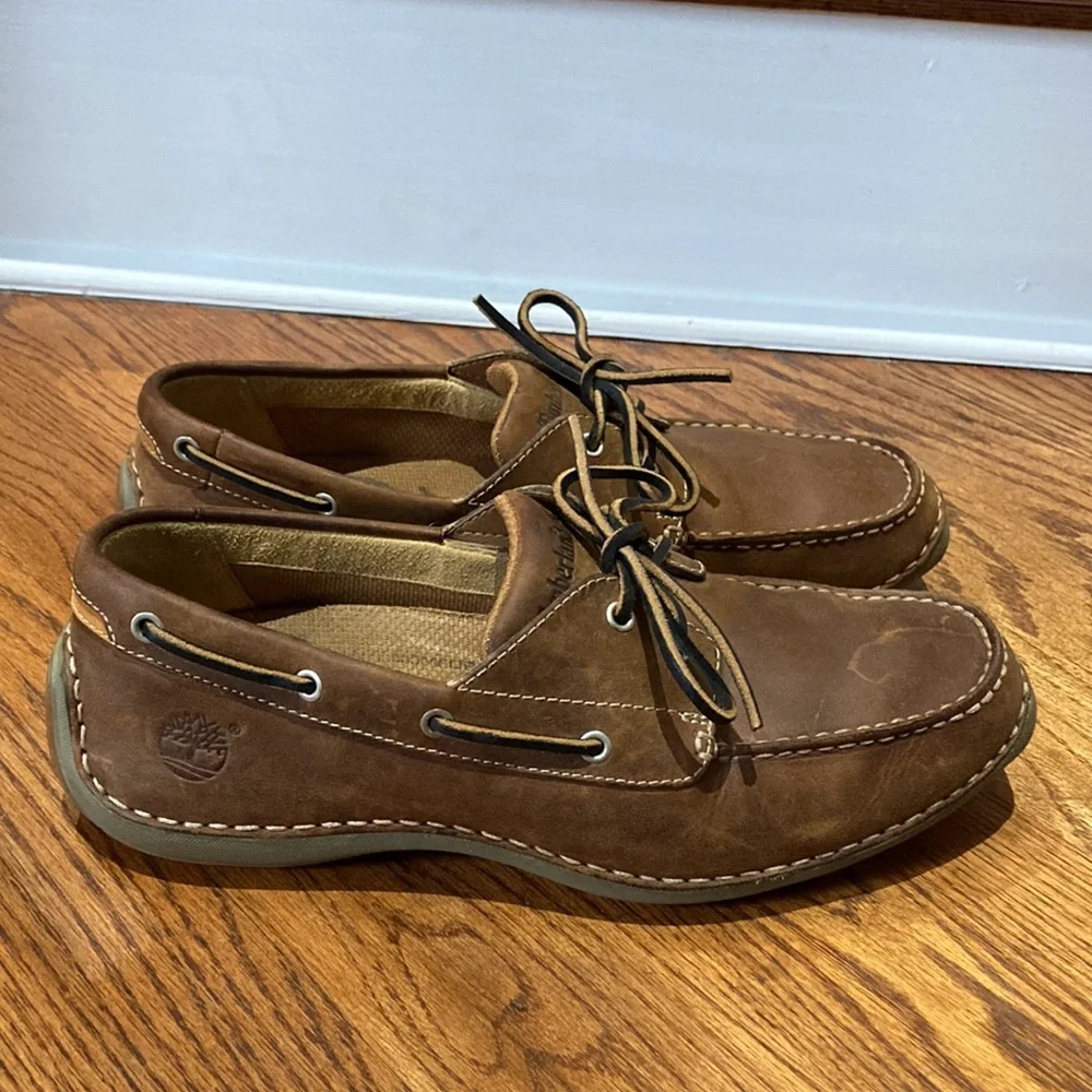 Timberland Smart Comfort Shoes Sz 9M Genuine Leather in Preloved Condition !!